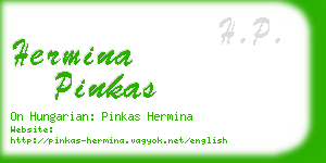 hermina pinkas business card